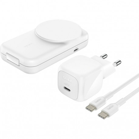 Belkin UltraCharge 25W Qi2 magn. 2-in-1 fold.charg.wht.WIZ038kqWH