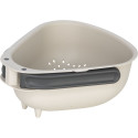 Joseph Joseph Droplet Large White Colander w. Folding Handle