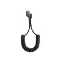 Kaabel Spring type USB2.0 A plug - USB C plug 1.0m 2A black BASEUS