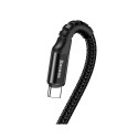 Cable Spring type USB2.0 A plug - USB C plug 1.0m 2A black BASEUS
