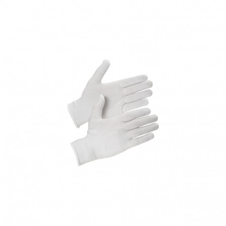 Work gloves nylon thin with PVC microdots in the palm M/8