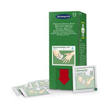Haavapuhastus salvetid SALVEQUCIK 40tk/pk