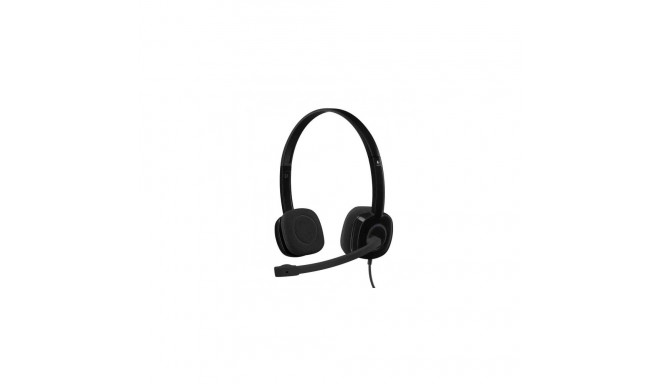 Logitech H151 Stereo Wired Headset 3.5 mm jack, Black