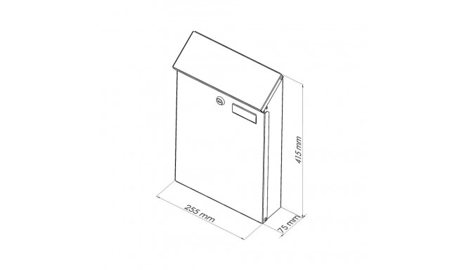 MAILBOXPD958ANTHRACITE COLOR