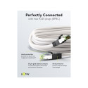 Goobay CAT 8.1 Patch Cord, S/FTP (PiMF), white 0.5 m