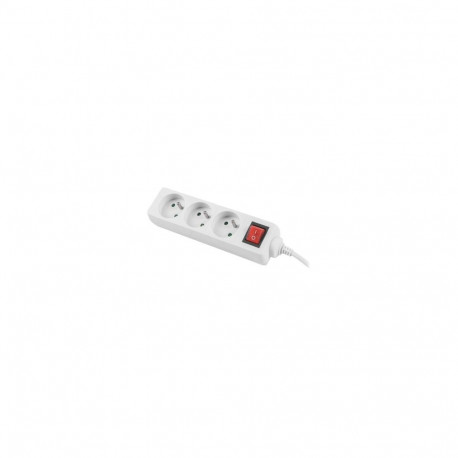 Lanberg Cable Power Strip 3M 3X French Outlets with Switch, Quality-Grade Copper | PS1-03E-0300-W