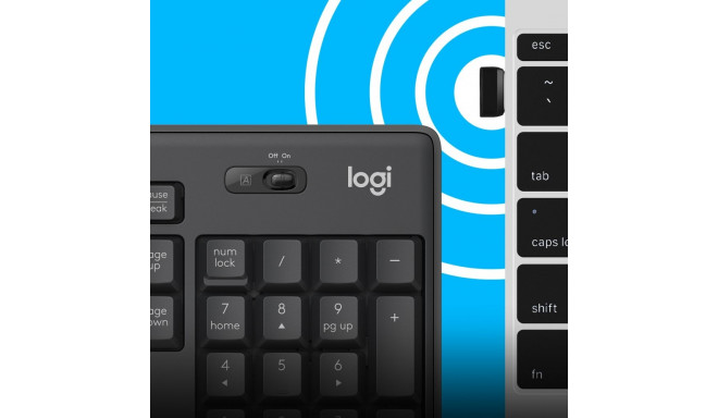 Logitech MK295 Silent wireless Combo Graphite QWERTY US