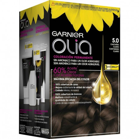 Dye No Ammonia Garnier 1118-34673 Nº 5.0-castaño claro (1 Unit)