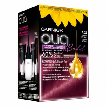 Ammoniaagivaba juuksevärv Olia Garnier - 4.26 - violeta eléctrico