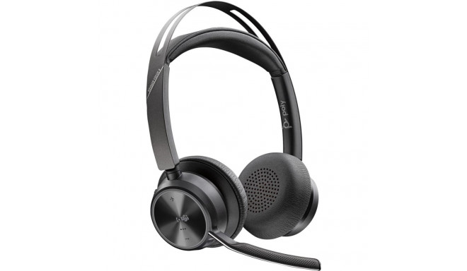 POLY peakomplekt Voyager Focus 2 Microsoft Teams sertifitseeritud USB-C-C + USB-C/A adapter