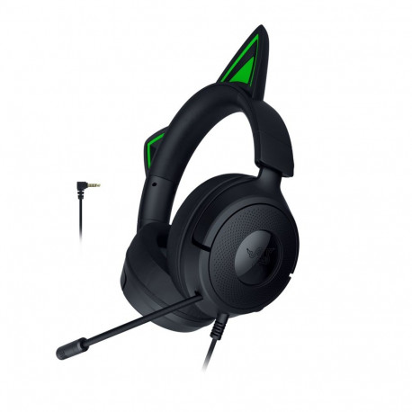 Razer mänguripeakomplekt Kraken Kitty V3 X, juhtmega, peavõruga, USB Type-A, must