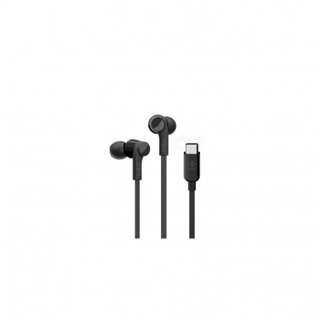 Belkin ROCKSTAR Headphones Wired In-ear Calls/Music USB Type-C Black