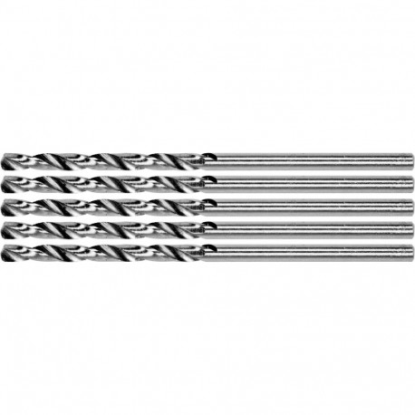 Yato Drill Bit YT-44207, 2.5mm, 5pcs, HSS 4241, DIN 338, 135°, split point, cylindrical, for metal