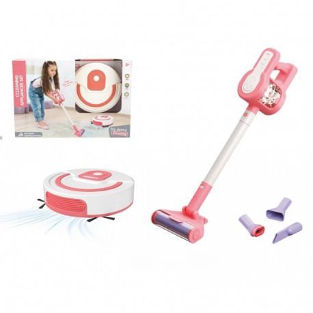 Upright vacuum cleaner and cleaning robot