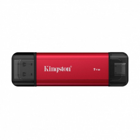 Product Summary: 1TB External Solid State Drive (SSD) featuring a dual-connector de