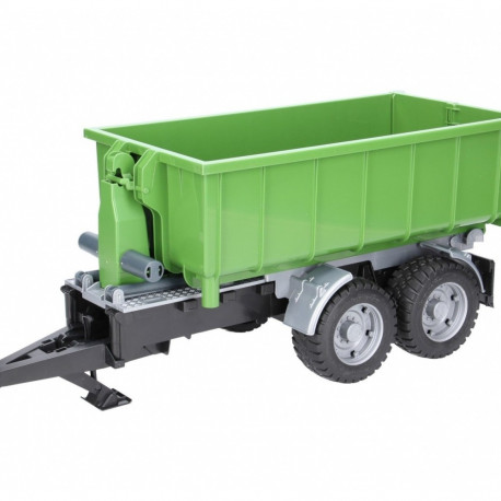The Bruder Roll-Off-Container Trailer is a popular 1:16 scale toy accessory designe