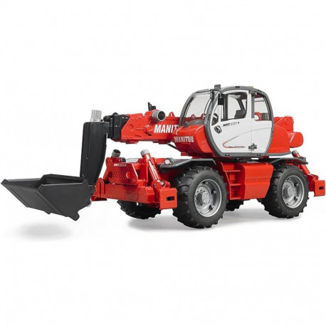 The Bruder Manitou MRT 2150 Privilege Rotating Telehandler is a highly detailed, 1: