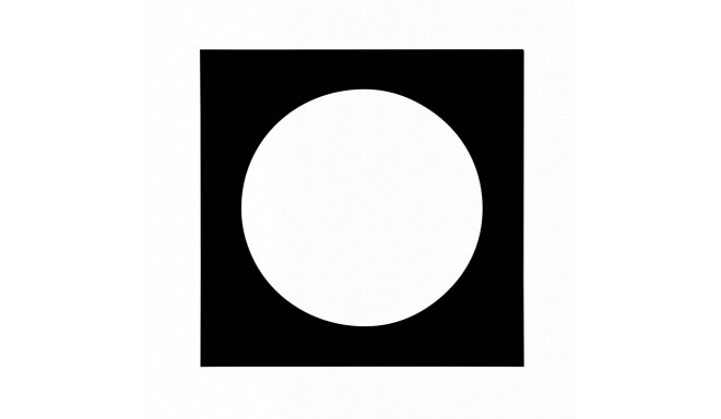 Focus paspartuu 40x40/ümar 30cm, must