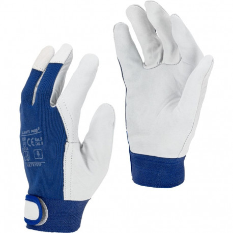 Rękawice ze skóry nieb. l272108p, 12 par, "8", ce, lahti