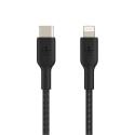 Belkin BOOST CHARGE USB-C to Lightning Cable, Braided, 2M Black