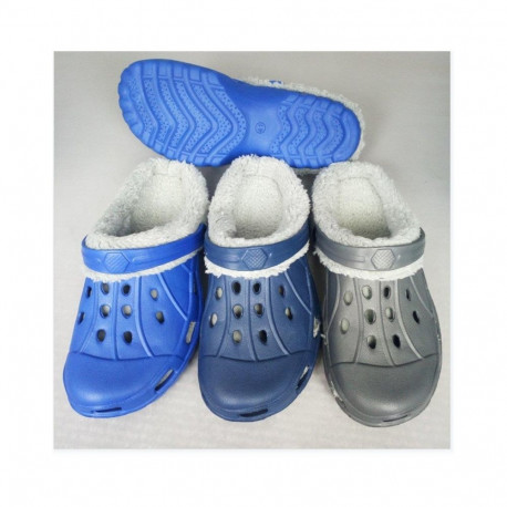 SLIPP WITH FUR MBYY4 WOMEN 39 BLUE