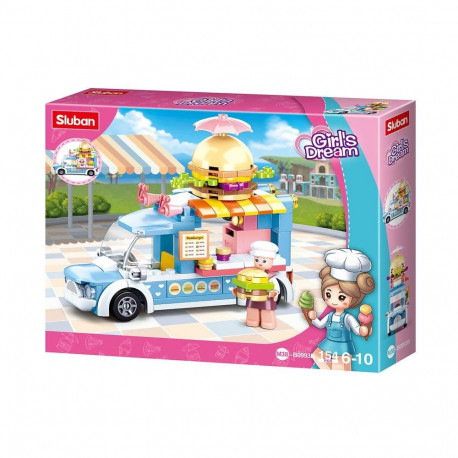 TOY CONSTRUCTOR BURGER 154PCS M38-B0993B