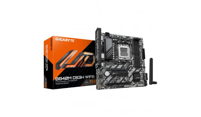Gigabyte B840M DS3H WIFI6 (rev. 1.1) | Processor family AMD | Processor socket AM5 | DDR5 | Supporte