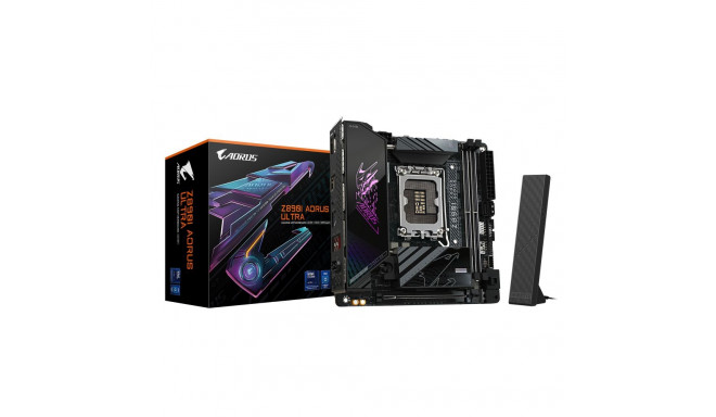 Gigabyte Z890I AORUS ULTRA emaplaat Intel protsessoriperele LGA1851 protsessoripesaga DDR5 M.2, SATA