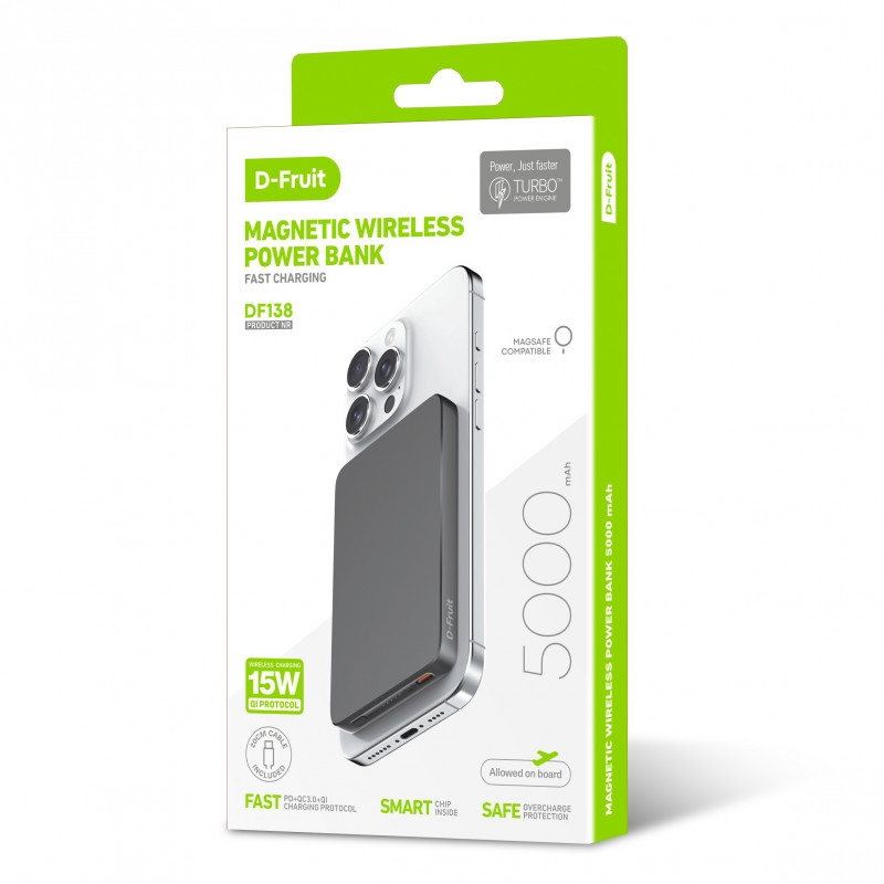 D-Fruit akupank 5000mAh Wireless DF138