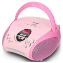 CD-raadio Lenco SCD24PK, roosa