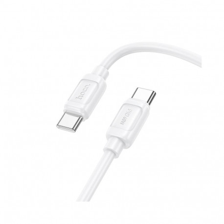 Cable USB C to USB C Hoco PD 5A 240W 1 m X115 white