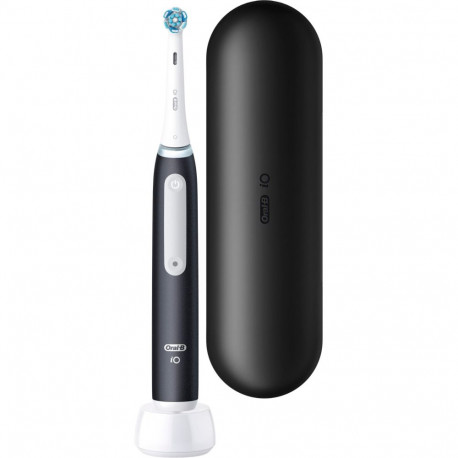 Braun Oral-B iO Series 3 Matt Black with Travel Case, Electric Toothbrush (Black, Matt Black)