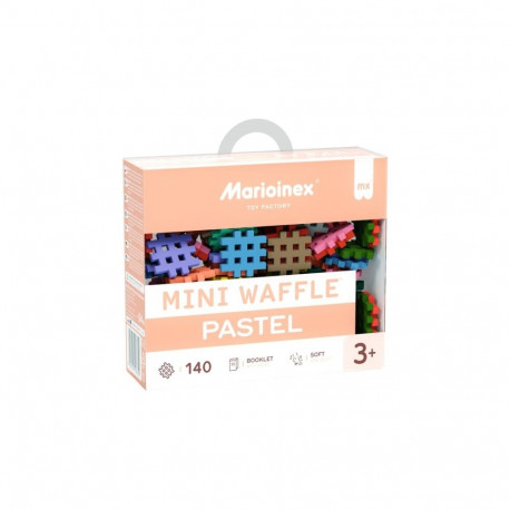 MARIOINEX Mini Waffle Building Blocks Pastel, 140 pieces