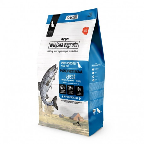 WIEJSKA ZAGRODA koeratoit S/M monoproteiiniga lõhe 2kg