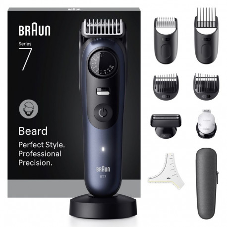 Braun BeardTrimmer 7 80789809 habemetrimmer AC/aku 40 2 cm märg ja kuiv tumesinine