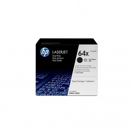 HP 64X 2-pack High Yield Black Original LaserJet Toner Cartridges