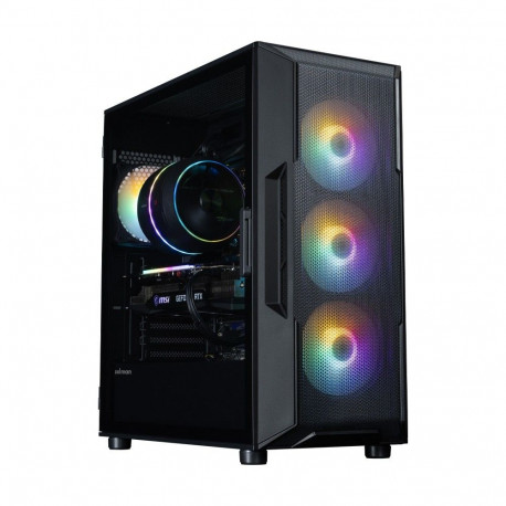 PC case I3 NEO V2 Mid Tower RGB fan x4 black