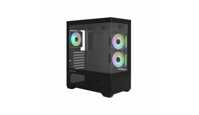 Chronix arvutikorpus V2 Mid Tower 3x ARGB ventilaatorit, must