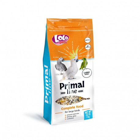 LoLo Pets Primal line linnutoit suurtele lindudele 1kg