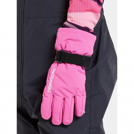 Kindad Didriksons Biggles Gloves 3 roosa - 6/8