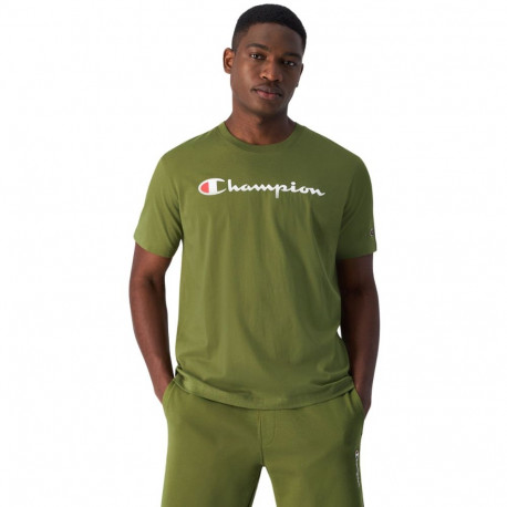 Champion meeste t-särk SS Tee 220256 GS573 L, oliiviroheline