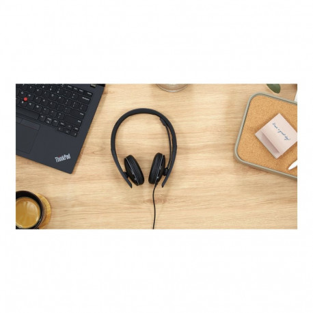 LENOVO Gen2 Headset on-ear wired USB-A black