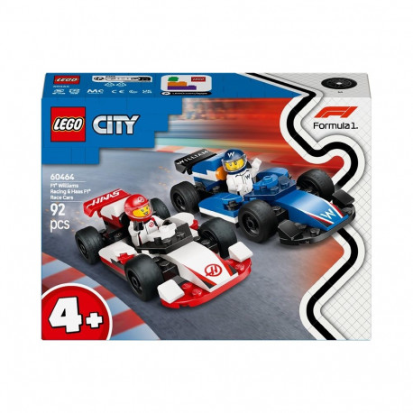 LEGO City võidusõiduautod 60464 F1 Williams Racing & Haas F1