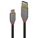 USB Cable - LINDY Anthra Line USB 3.2 Type A to C Cable, M/M, 10Gbps, 3 m, Black