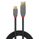 USB Cable - LINDY Anthra Line USB 3.2 Type A to C Cable, M/M, 10Gbps, 3 m, Black