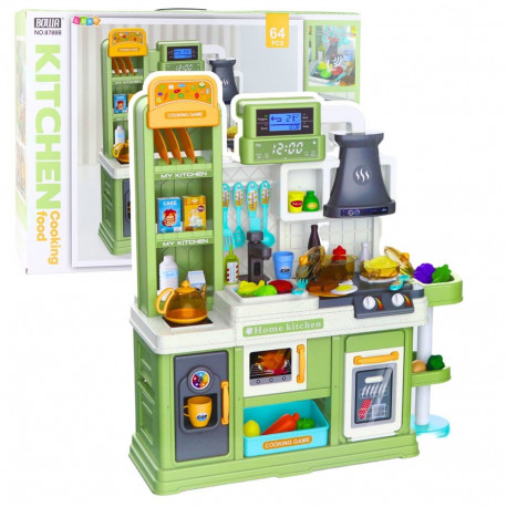 laste köök veeringlusega toidu värvimuutusega aur roheline 64 osa