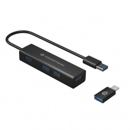 Conceptronic HUBBIES06B 4-pordiline USB 3.0 jaotur