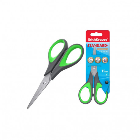 Käärid 15cm ERICH KRAUSE Standard kummeeritud käepidemega