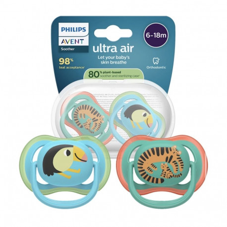 Philips Avent Ultra Air Babies Pacifier 6-18m 2pcs