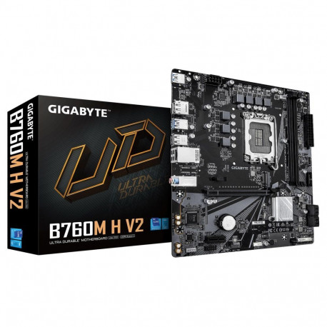 Gigabyte Mainboard||Intel B760 Express|LGA1700|Micro-ATX|Memory DDR5|Memory slots 2|B760MHV21.0